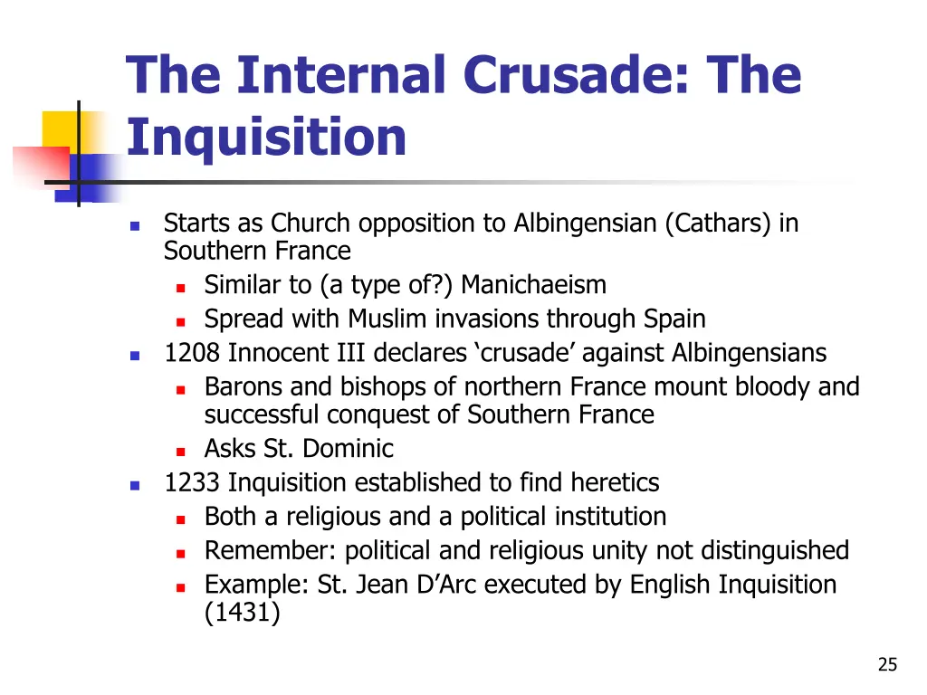 the internal crusade the inquisition