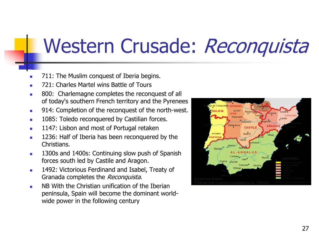 western crusade reconquista