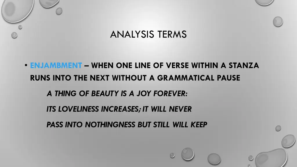 analysis terms 1