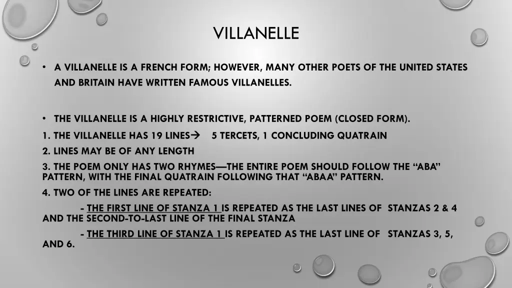 villanelle