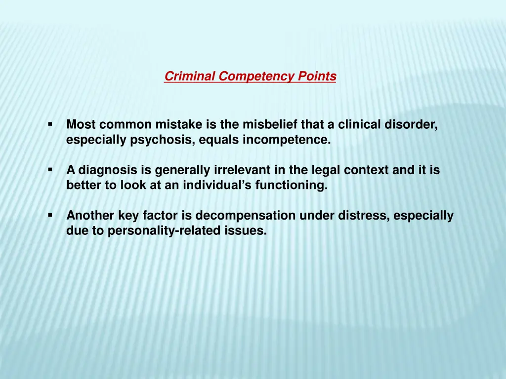 criminal competency points 3