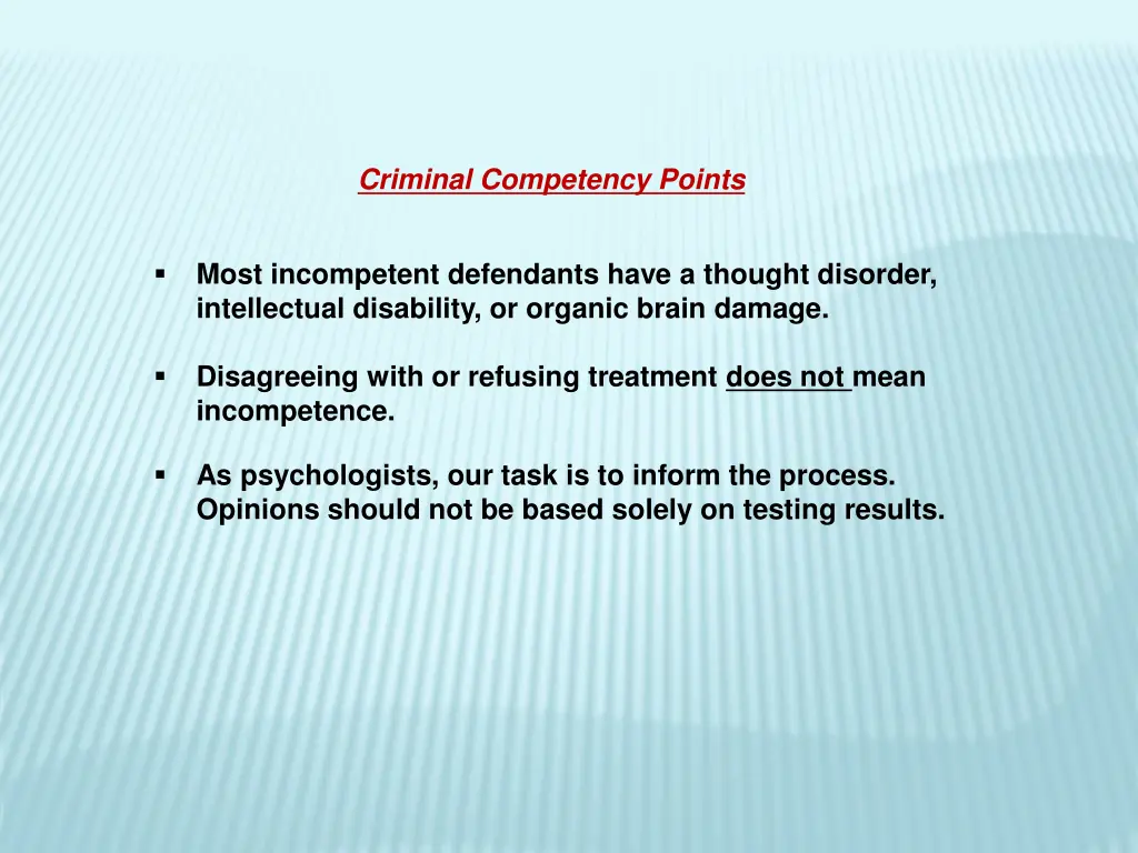 criminal competency points 4