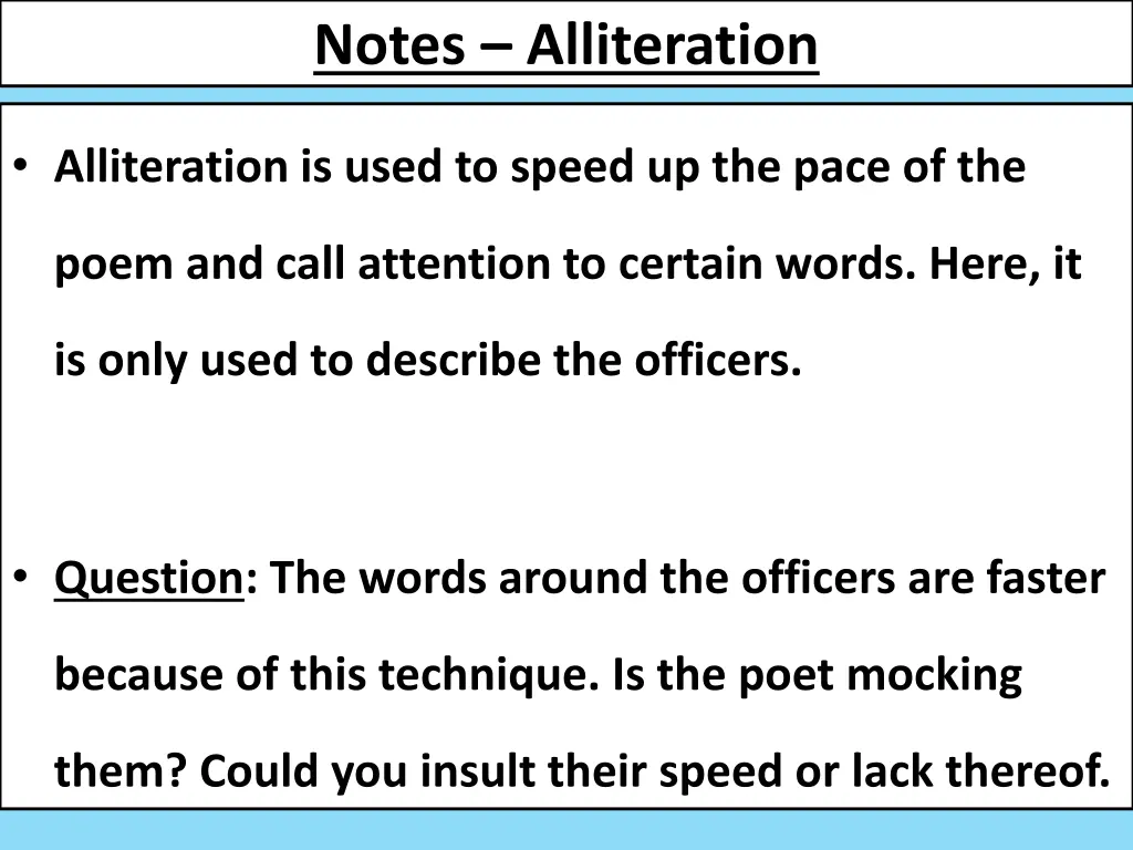 notes alliteration