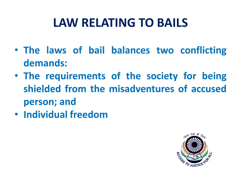 law relating to bails 1