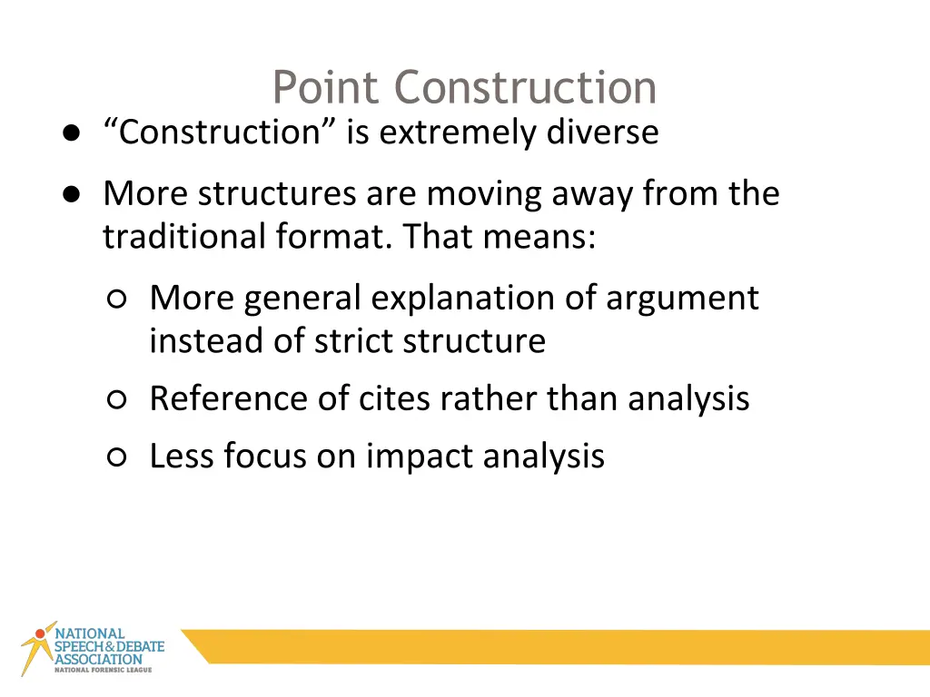 point construction