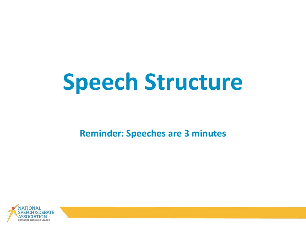 speech structure