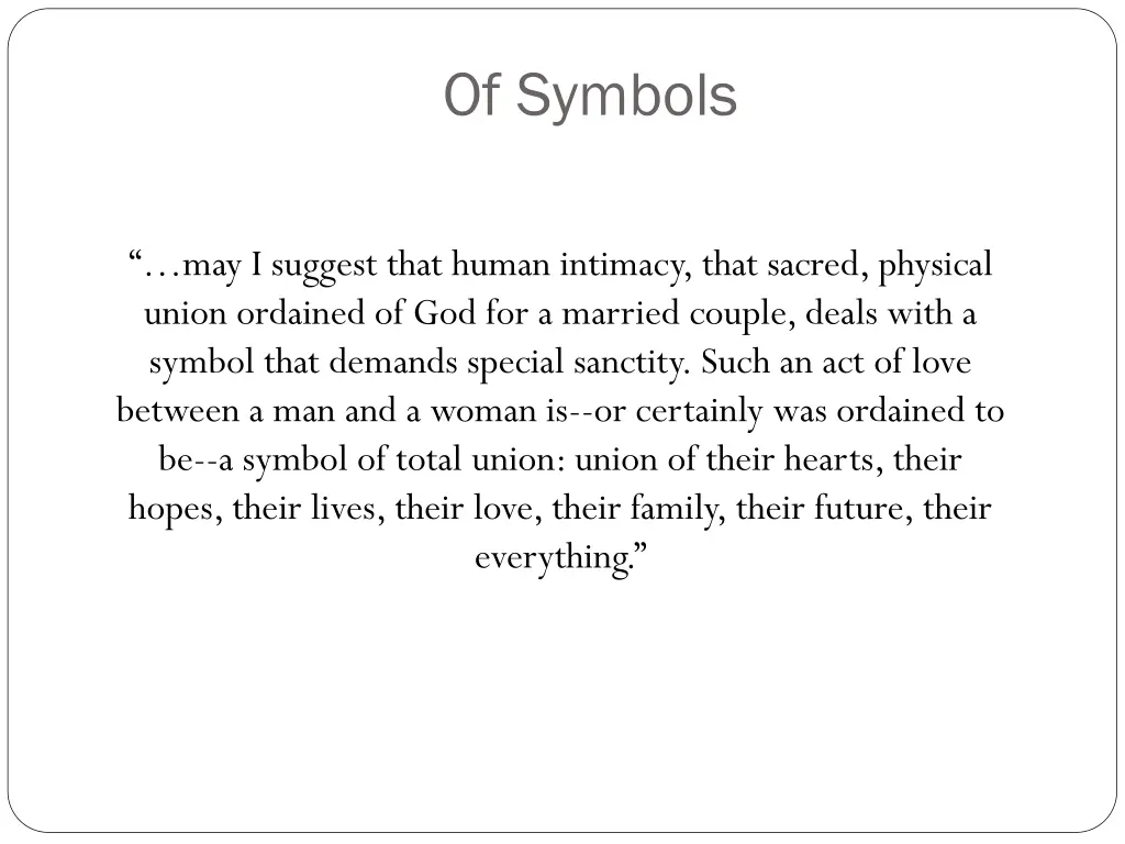 of symbols