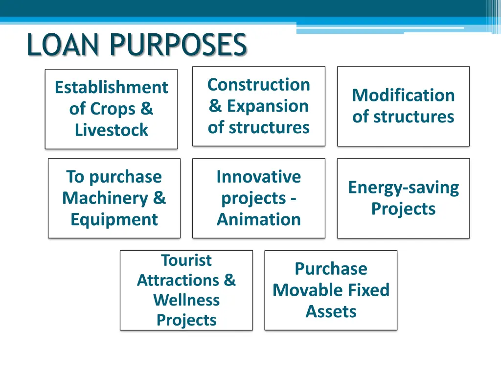 loan purposes