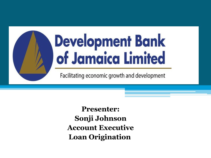 presenter sonji johnson account executive loan