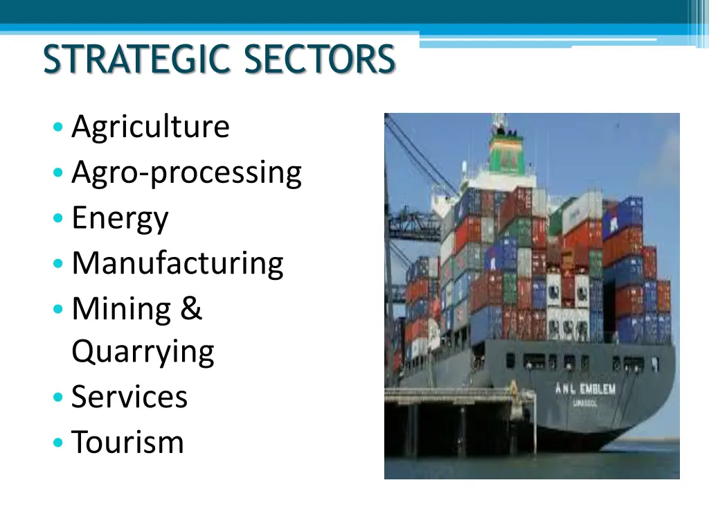 strategic sectors