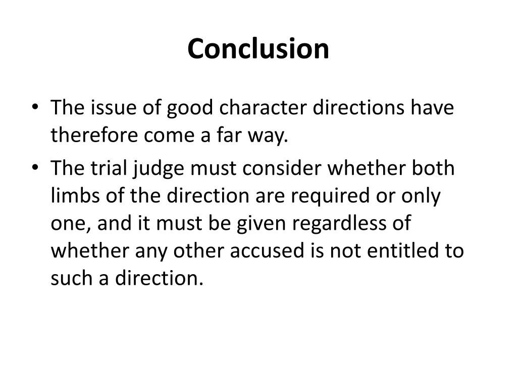 conclusion