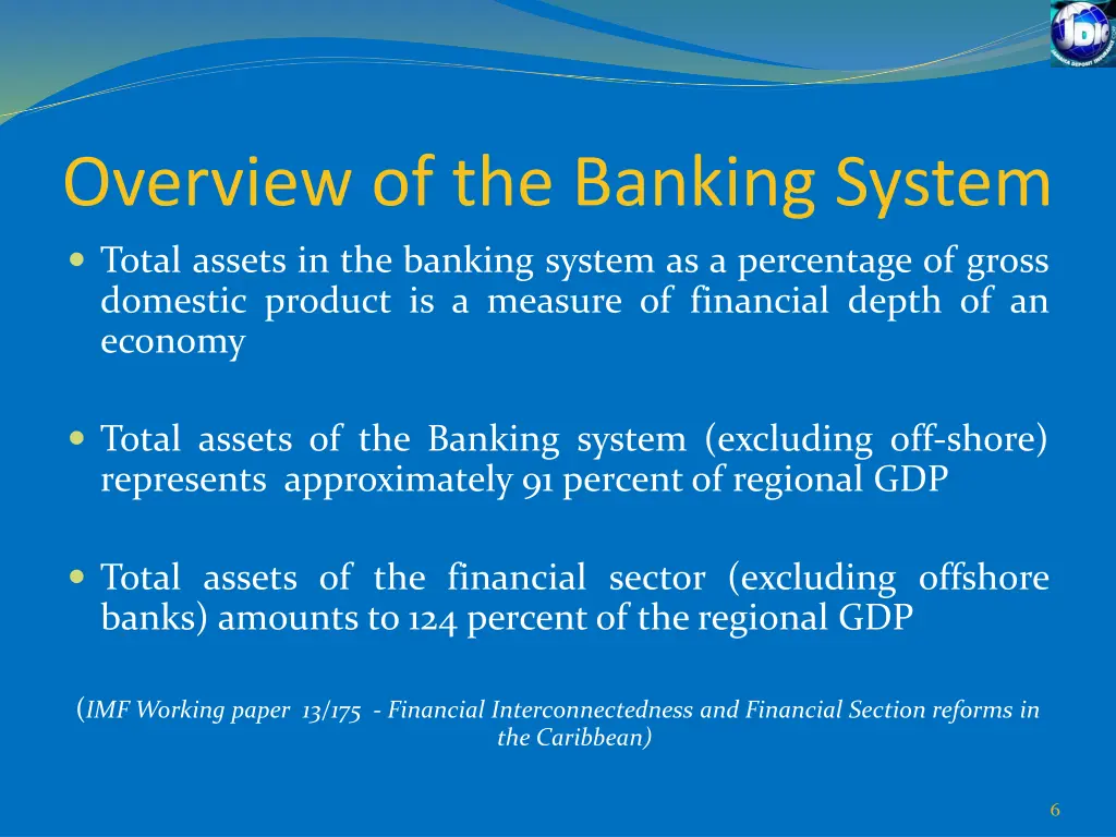 overview of the banking system 1