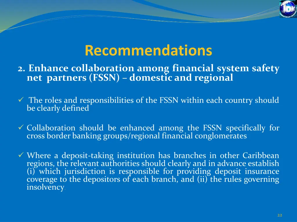 recommendations 2 enhance collaboration among