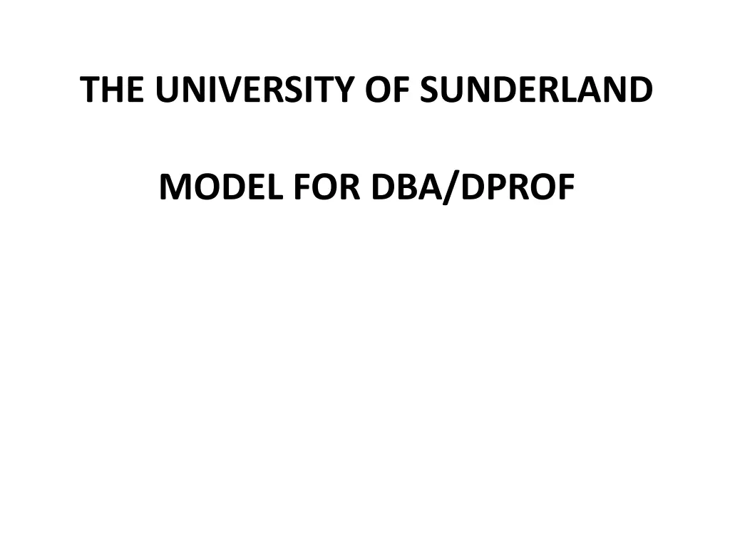 the university of sunderland