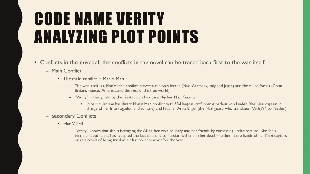 code name verity analyzing plot points 3