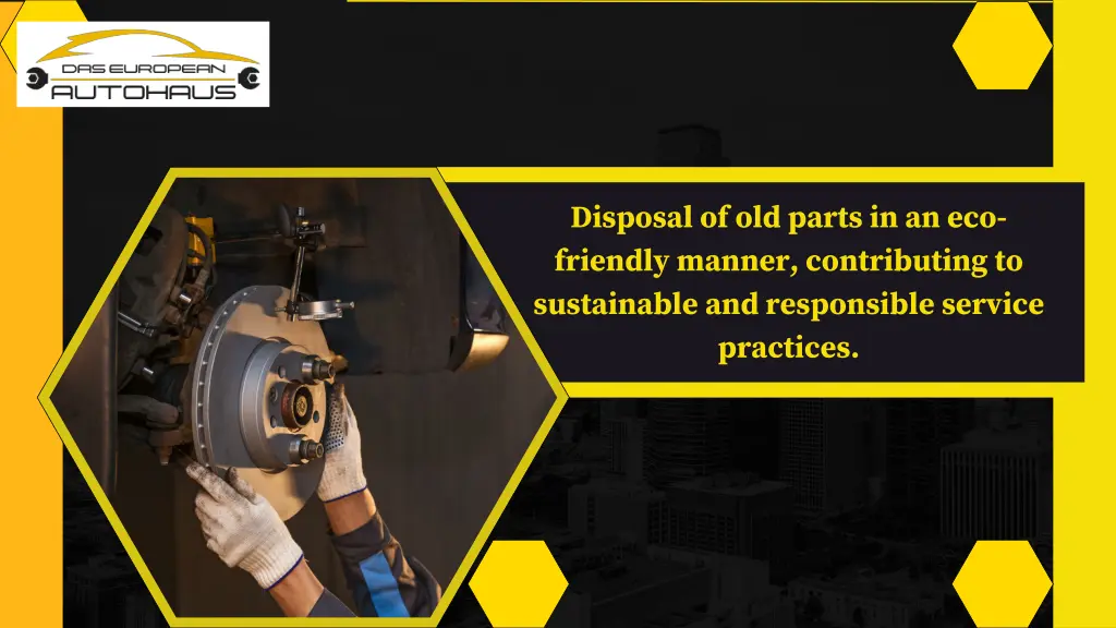 disposal of old parts in an eco friendly manner