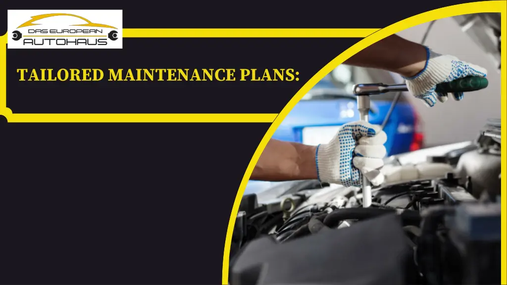 tailored maintenance plans