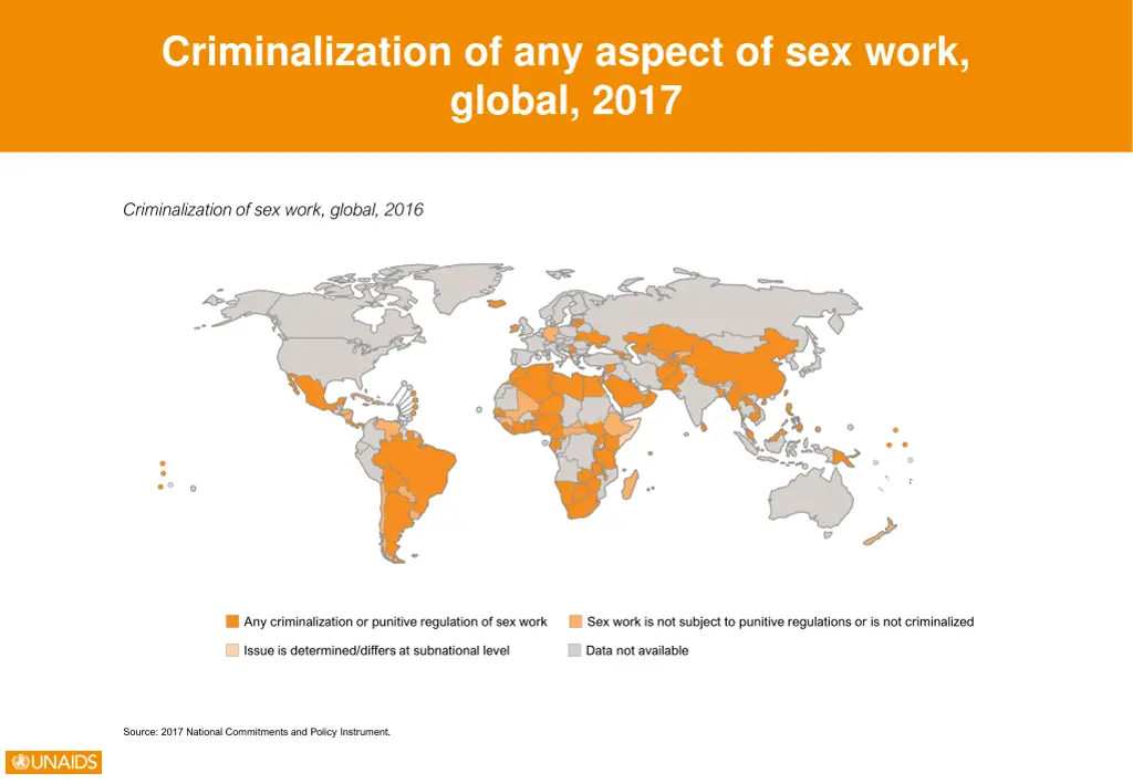 criminalization of any aspect of sex work global