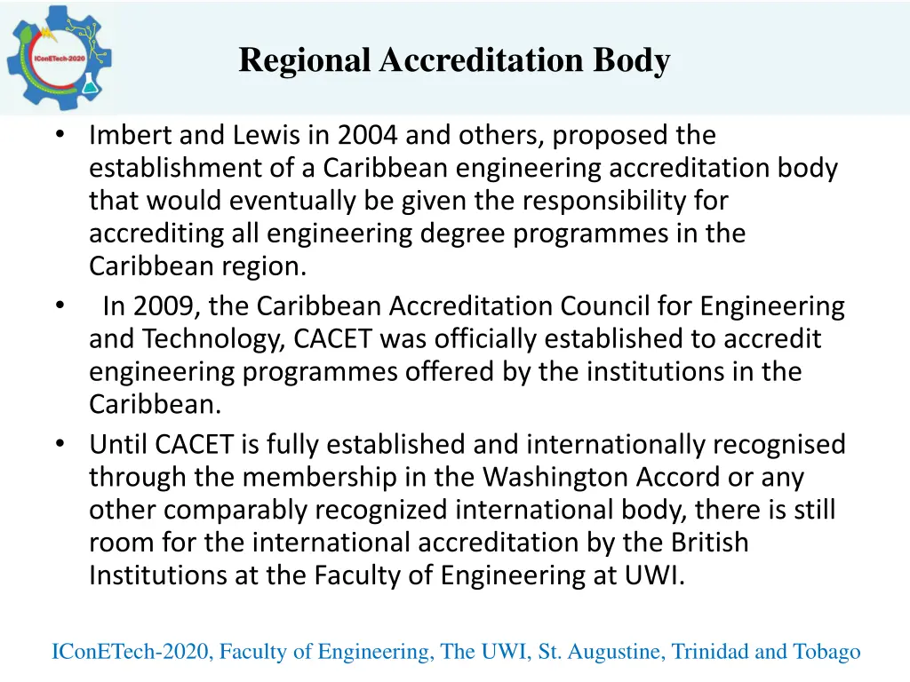 regional accreditation body