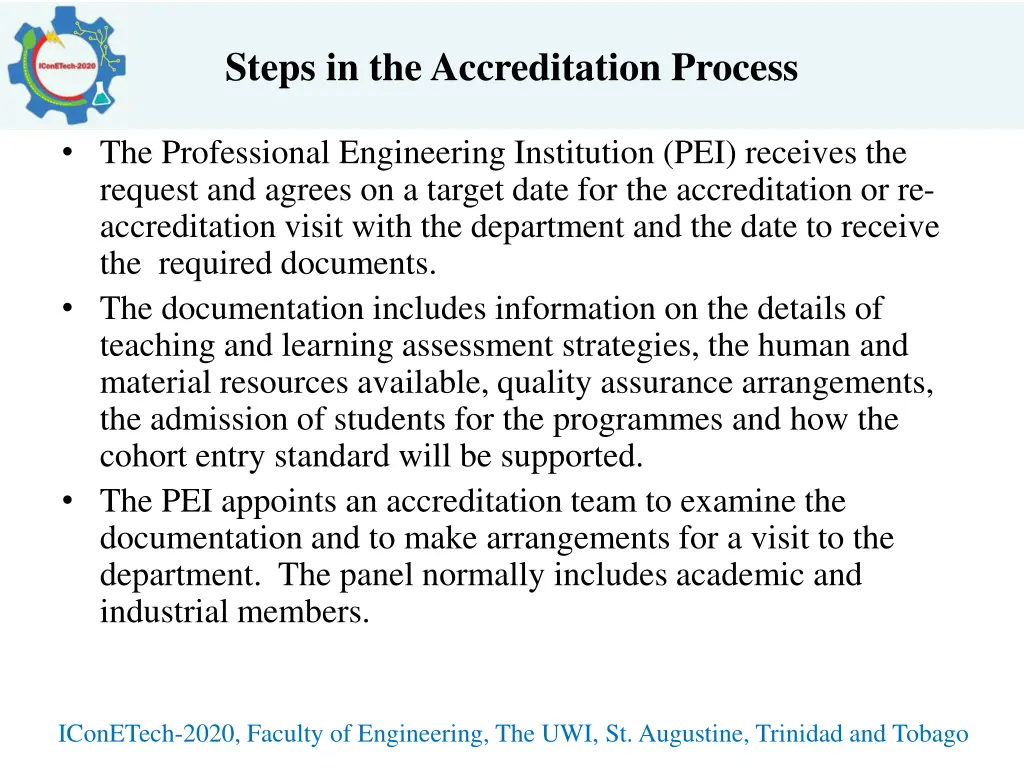 steps in the accreditation process