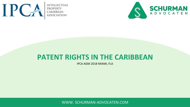 patent rights in the caribbean ipca agm 2018