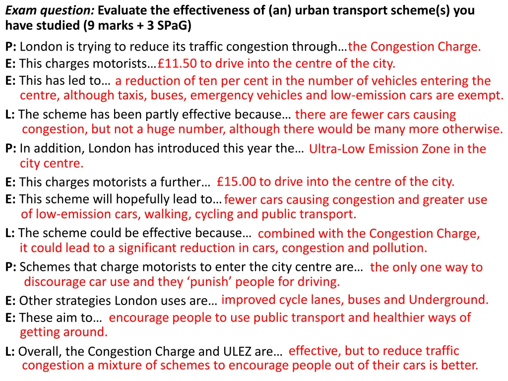 exam question evaluate the effectiveness 1