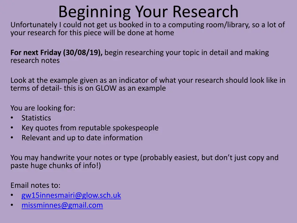 beginning your research unfortunately i could