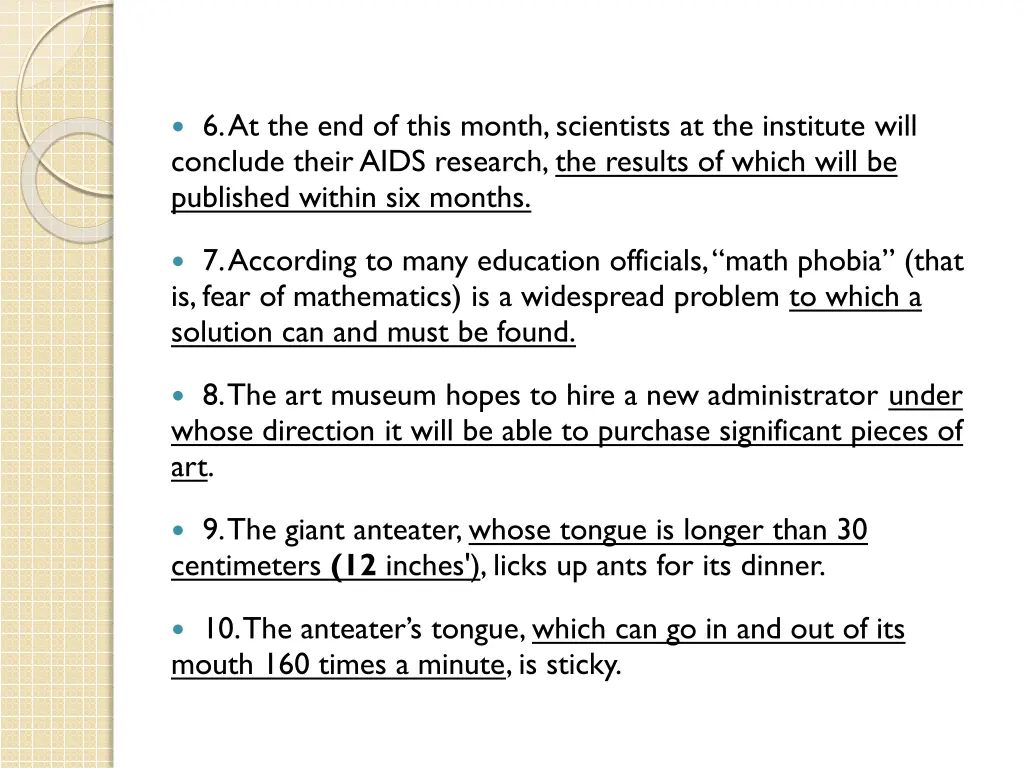 6 at the end of this month scientists