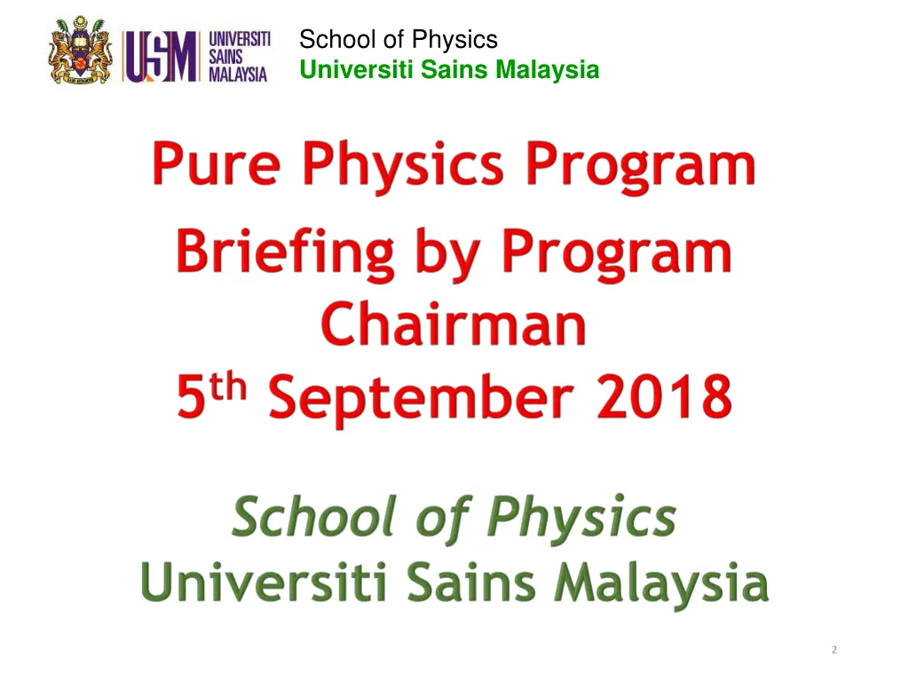 school of physics universiti sains malaysia 1