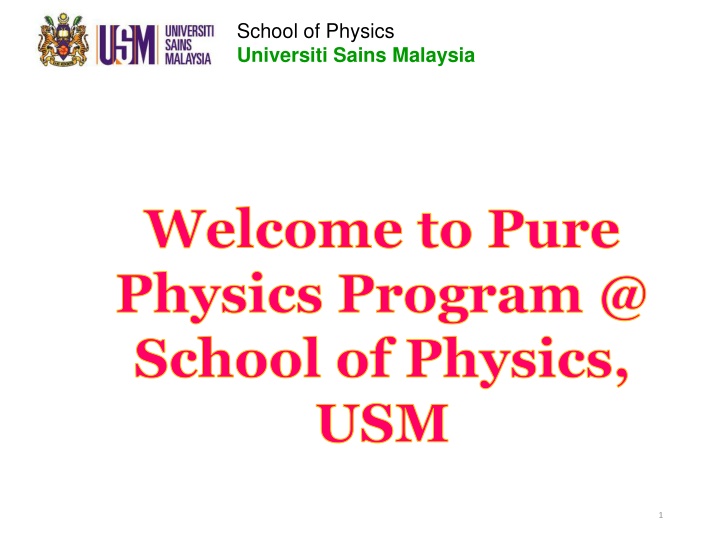 school of physics universiti sains malaysia