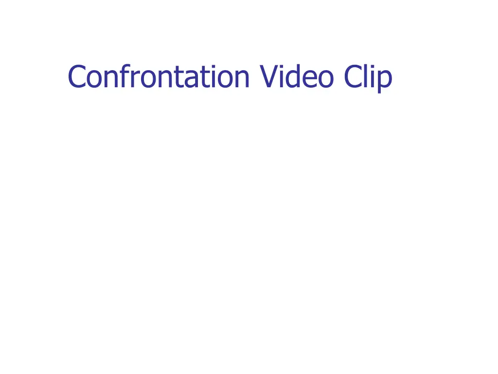 confrontation video clip