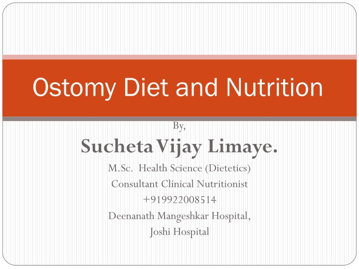 ostomy diet and nutrition