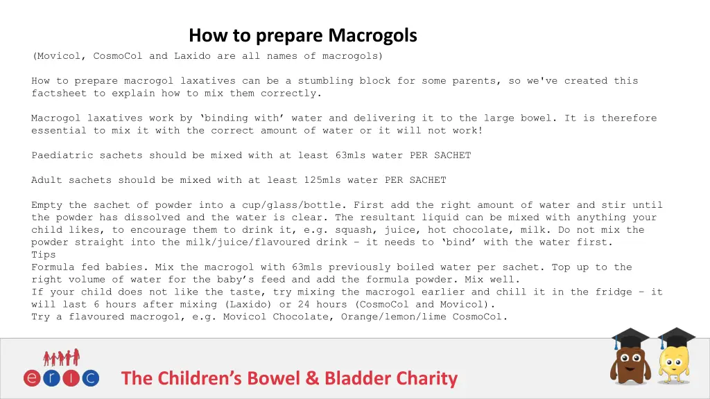 how to prepare macrogols