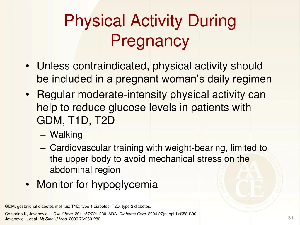 physical activity during pregnancy