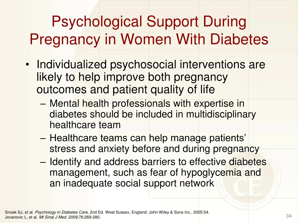 psychological support during pregnancy in women