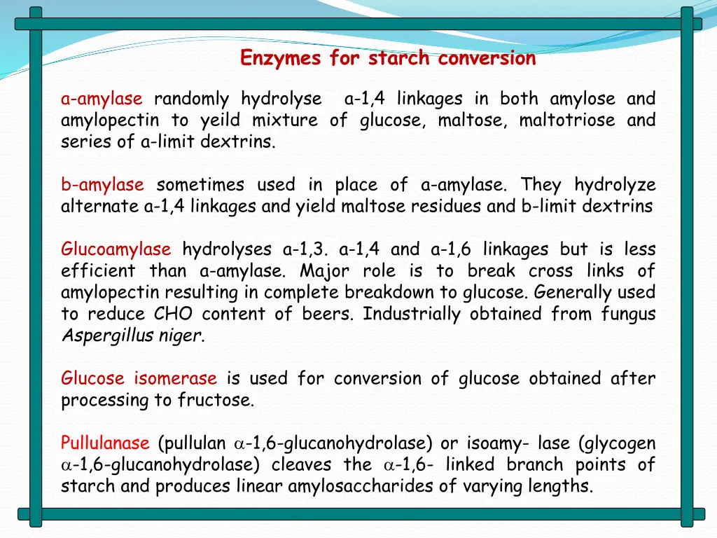 enzymes for starch conversion