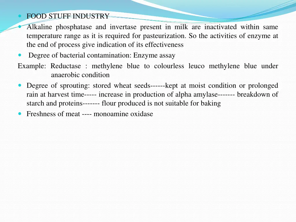 food stuff industry alkaline phosphatase