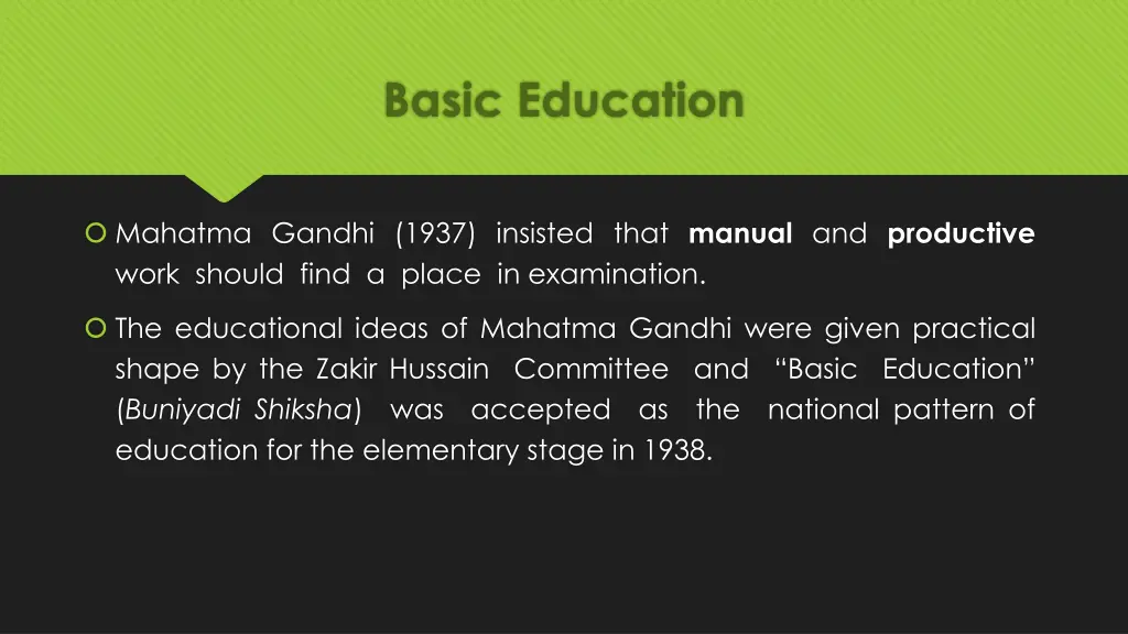 basic education