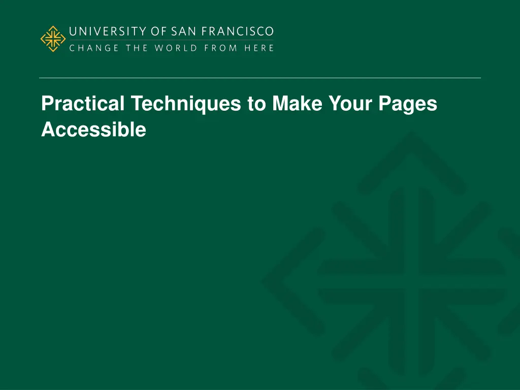 practical techniques to make your pages accessible