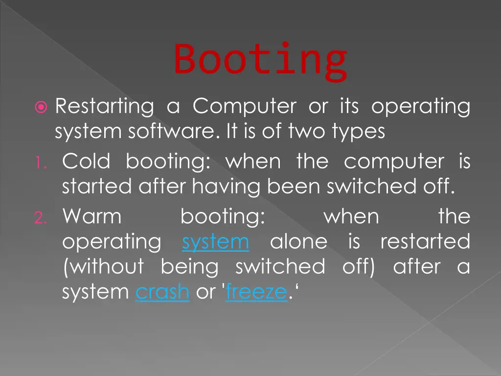 booting