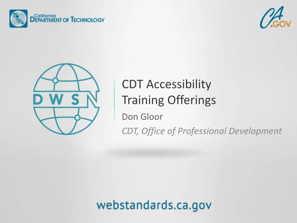 cdt accessibility training offerings don gloor