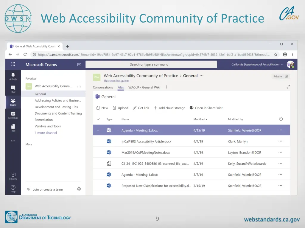 web accessibility community of practice 5