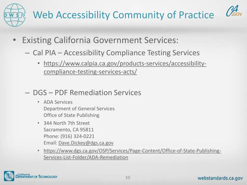 web accessibility community of practice 6