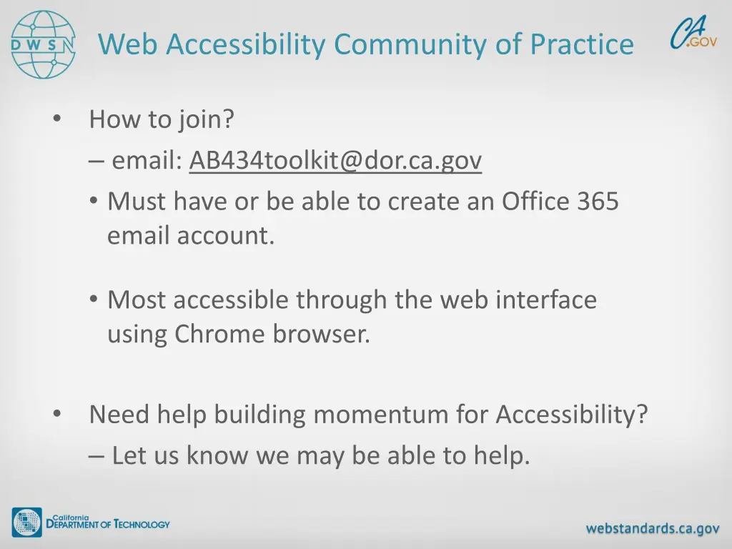 web accessibility community of practice 7