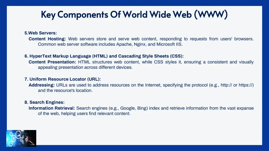 key components of world wide 2