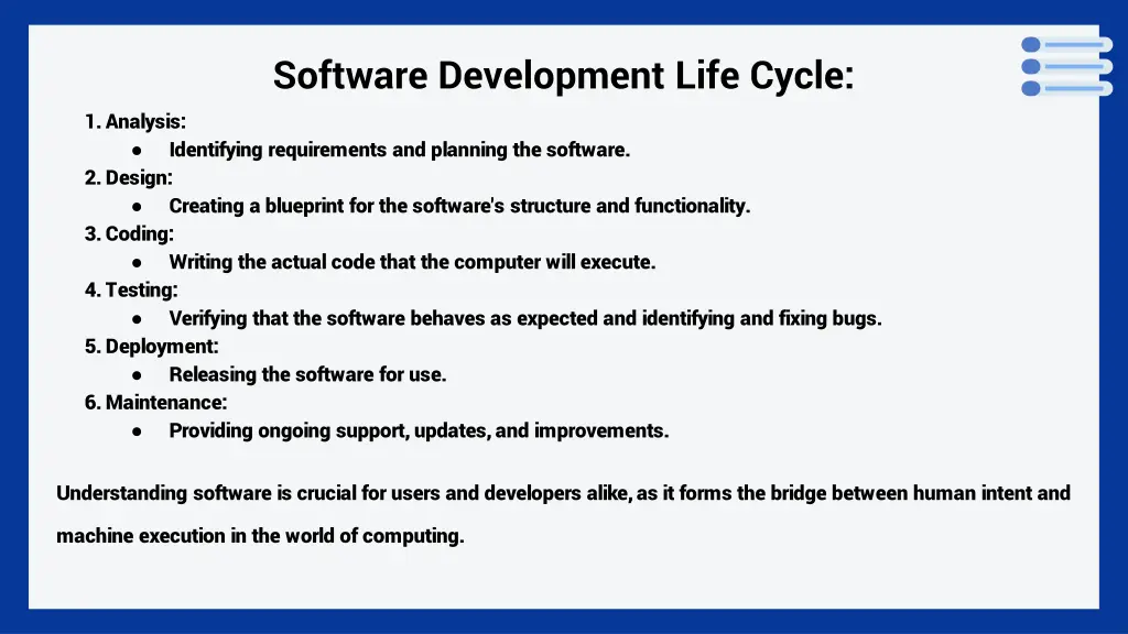 software development life cycle