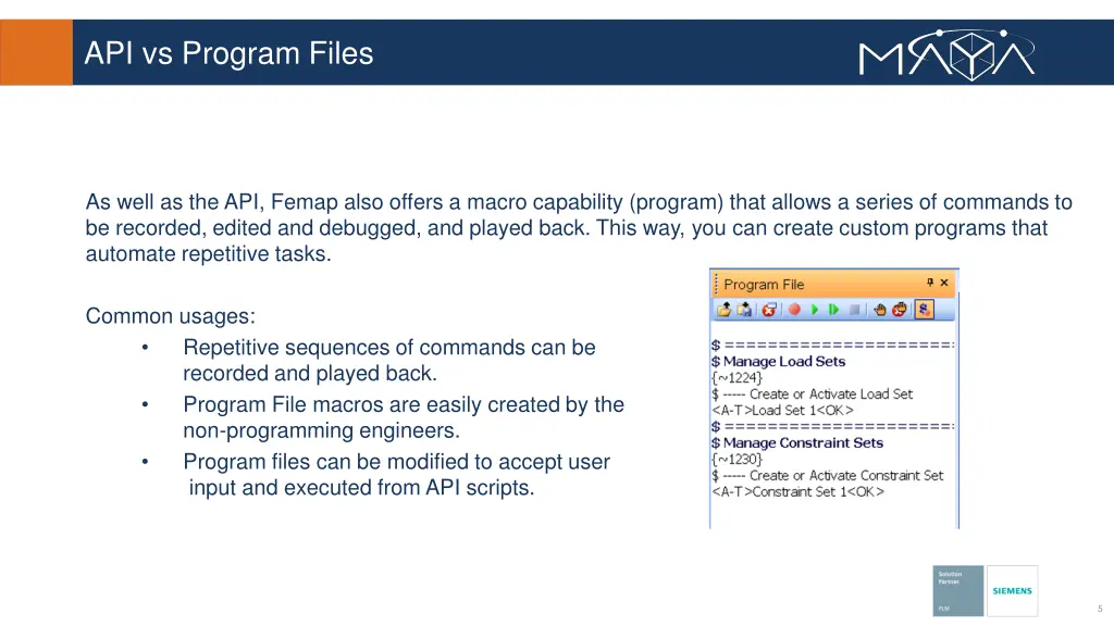 api vs program files