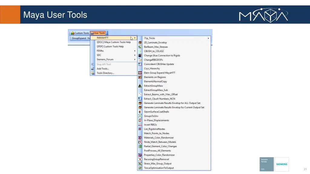 maya user tools