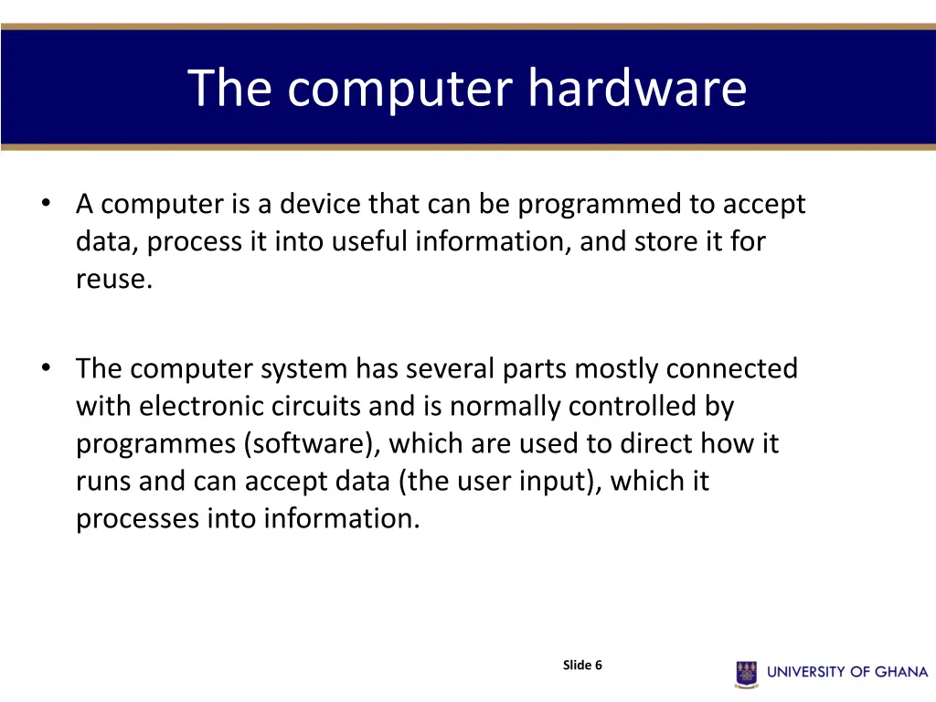 the computer hardware