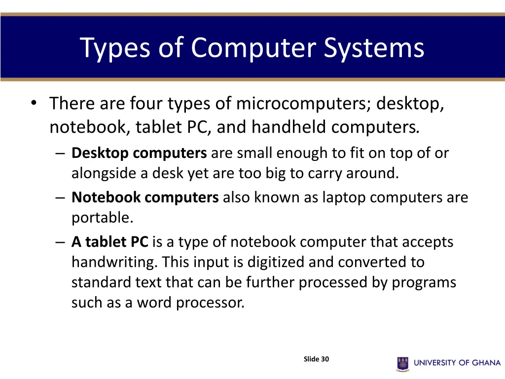 types of computer systems 10